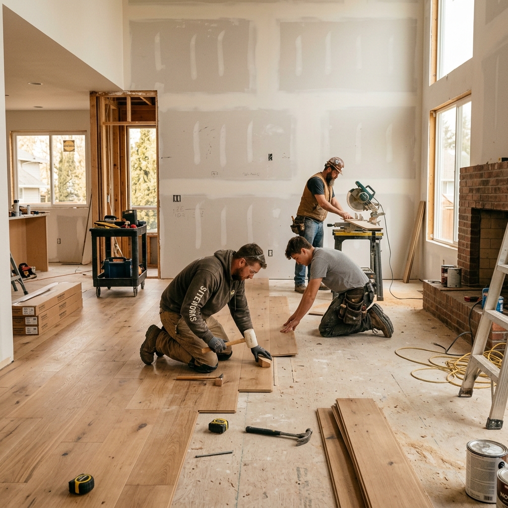 Home renovation in progress